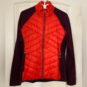 Smartwool Smartloft Women’s jacket in orange/eggplant size large.